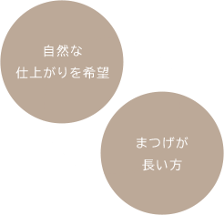 長さやボリュームがほしい 自分にあった目元にしたい メイクを時短したい